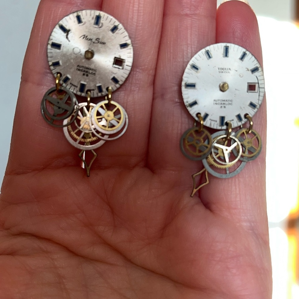 Vintage Watch Earrings